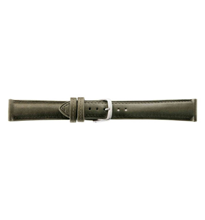 Uhrenband Öko-Nappa, Khaki glatt