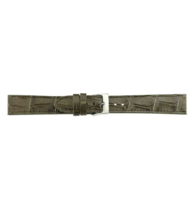 Uhrenband Olive Krokoprägung, Italo-Kroko, 8472