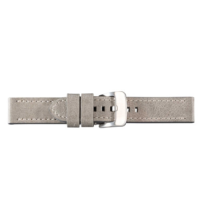 Uhrenband PAN Antique-grau glatt, 0445
