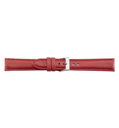 Uhrenband Rot glatt, Italo-Nappa, 4124