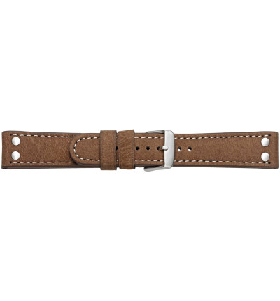 Uhrenband Wasserbüffel Braun glatt, 9565