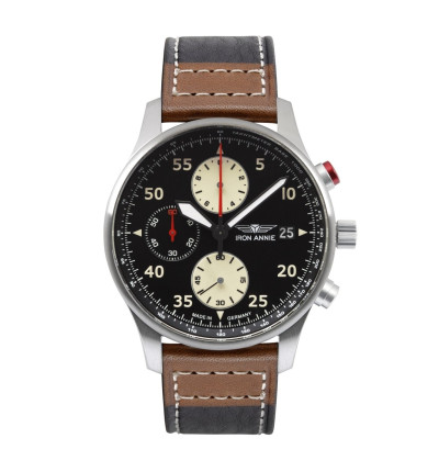 Iron Annie Ersatzarmband "F13 Tempelhof" 5670-2, 22 mm schwarz