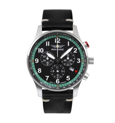 Iron Annie Ersatzarmband "F13 Tempelhof" 5688-4, 22 mm schwarz