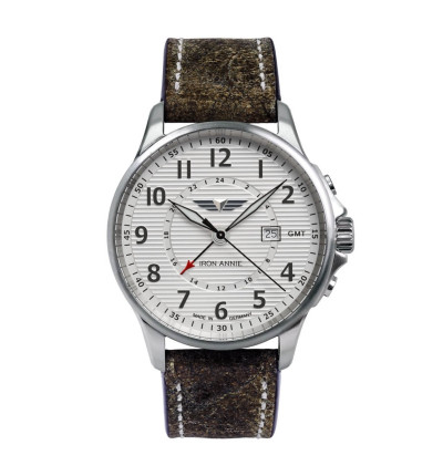 Iron Annie Ersatzarmband "Wellblech" 5840-1, 22 mm braun
