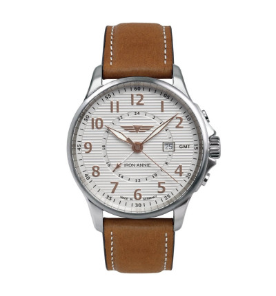 Iron Annie Ersatzarmband "Wellblech" 5840-4, 22 mm braun