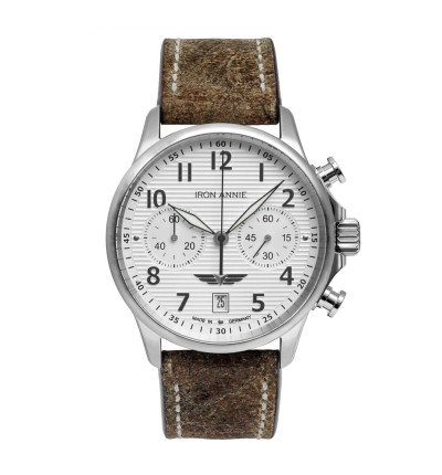 Iron Annie Ersatzarmband "Wellblech" 5876-1, 22 mm braun