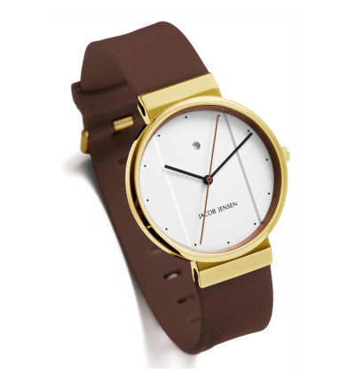 Ersatzarmband für Jacob Jensen Herren-Armbanduhr New Shiny 758
