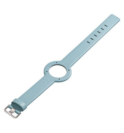 Jacob Jensen, Ersatzarmband Strata, Leder hellblau 16 mm