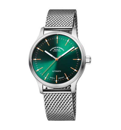 Mühle-Glashütte Ersatzarmband "Panova Grün" M1-40-76-MB-2, silber