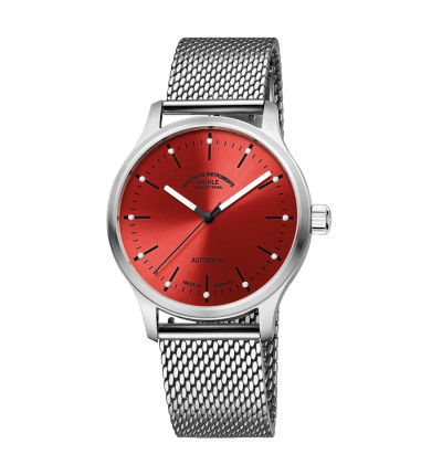 Mühle-Glashütte Ersatzarmband Panova Rot M1-40-78-MB silber