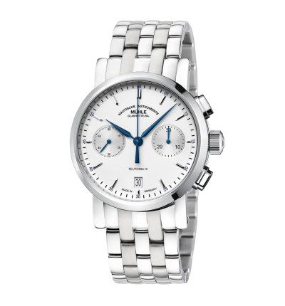 Mühle-Glashütte Ersatzband Teutonia 4 Chronograph, M1-44-35-MB silber