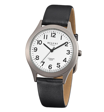 Regent Herrenuhr F-842 mit superleichten Titangehäuse