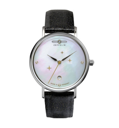 Zeppelin Uhrenarmband "Luna" 7131-1, 18 mm schwarz