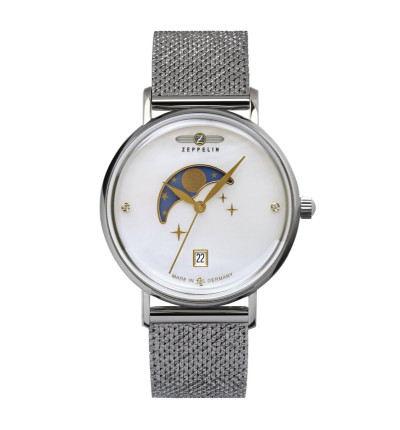 ZEPPELIN Uhrenarmband "Luna" 7133M-1, 18 mm silber