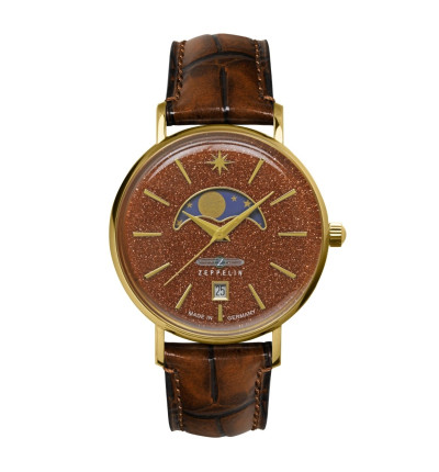 Zeppelin Ersatzarmband "Luna" 8139-5, 18 mm braun