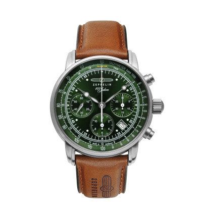 Zeppelin Uhrenarmband "100 Jahre Zeppelin" 8618-4, 22 mm braun