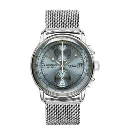 ZEPPELIN Uhrenarmband 100 Jahre Zeppelin" 8670M-4, 22 mm silber