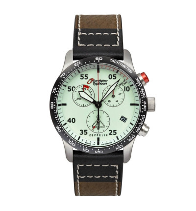 Zeppelin Uhrenarmband "Eurofighter" 7298-5, 22 mm braun
