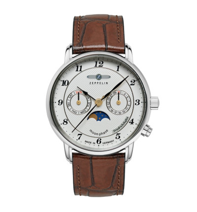Zeppelin Ersatzarmband "Friedrichshafen" 8537-1, 18 mm braun