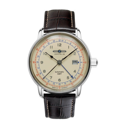Zeppelin Ersatzarmband "LZ 126 Los Angeles" 7668-5, 22 mm braun