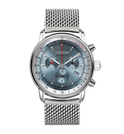 ZEPPELIN Uhrenarmband "LZ 14 Marine" 8886M-3, 22 mm silber