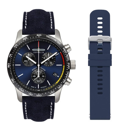 ZEPPELIN Herrenuhr "Night Cruise" 7288-3 Set