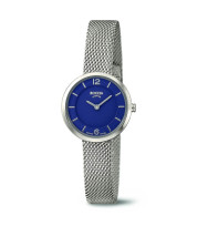 Uhrenarmband BOCCIA TITANIUM "Superslim" 3266-05 | Milanaise 12 mm silber Federsteg