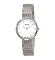 Uhrenarmband BOCCIA TITANIUM "Slim" 3279-04 | Milanaise 14 mm silber Federsteg