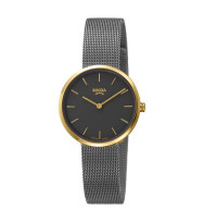 Uhrenarmband BOCCIA TITANIUM "Slim" 3279-05 | Milanaise 14 mm grau Federsteg