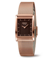 Uhrenarmband BOCCIA TITANIUM "Trend" 3294-07 | Milanaise 20 mm roségold Federsteg