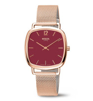 Uhrenarmband BOCCIA TITANIUM "Trend" 3334-08 | Milanaise 16 mm roségold Federsteg