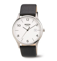 Uhrenarmband BOCCIA TITANIUM "Slim" 3585-01 | schwarz