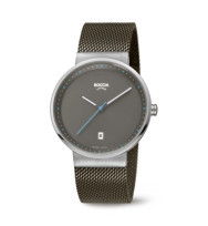Uhrenarmband BOCCIA TITANIUM "Slim" 3615-01 | Milanaise 20 mm grau geschraubt