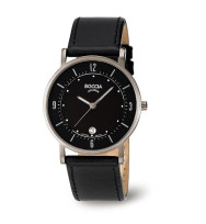 Uhrenarmband BOCCIA TITANIUM "Slim" 3533-01 | schwarz