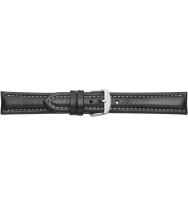 Uhrenband Schwarz, Bio-Leder