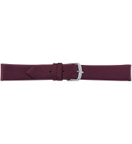 Uhrenband Bordeaux glatt | Breite verlaufend