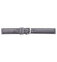 Uhrenarmband Öko-Nappa, genarbt Grau