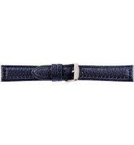 Uhrenband Blau, Soft-Bull genarbt