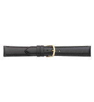 Uhrenband Schwarz glatt, Büffel, 2148