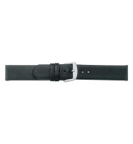 Uhrenarmband geschraubt, schwarz, 12-24 mm, glatt, auch XL