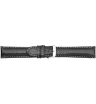 Uhrenband Schwarz genarbt, Madrid 5148