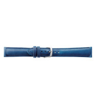 Uhrenband Öko-Nappa, genarbt Navy-Blau glatt