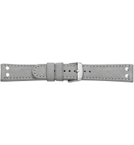Uhrenband Wasserbüffel Grau glatt, 9545