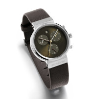 Jacob Jensen, Ersatzarmband Chronograph 614, Leder braun