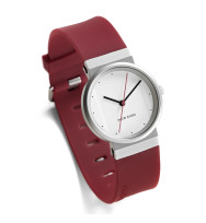 Jacob Jensen, Ersatzarmband New Shiny 761, Kautschuk rot