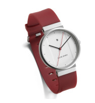 Jacob Jensen, Ersatzarmband New Shiny 751, Kautschuk rot