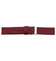 Uhrenarmband geschraubt, rot, 14/18/22 mm, glatt