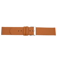 Uhrenarmband geschraubt, cognac, 14/16/18 mm, glatt