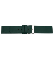 Uhrenarmband geschraubt, dunkelgrün, 12/14/16/20 mm, glatt