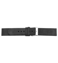 Uhrenarmband geschraubt, schwarz, 16/18/20 mm, vintage